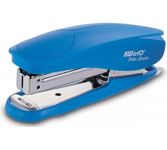 Степлер KW-TRIO Half-strip Pollex 5566 20 листов встроенный антистеплер ассорти 105 скоб 812336