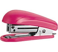 Степлер KW-TRIO Mini 5512PINK 15 листов встроенный антистеплер розовый 50 скоб блистер 812318