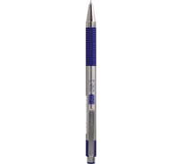 Шариковая ручка ZEBRA F-301 EF301BL автоматическая, корпус синий, d 0.7 мм, чернила синие, сменный стержень 829290