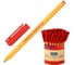 Шариковая ручка Pensan Officepen 1010 1010/60RED корпус желтый, d 1 мм, чернила красные, 1 стержень, 60 шт в упаковке 1483225 1