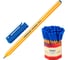 Шариковая ручка Pensan Officepen 1010 1010/60BLUE корпус желтый, d 1 мм, чернила синие, 1 стержень, линия 0.8 м, 60 шт в упаковке 1481845 1