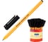 Шариковая ручка Pensan Officepen 1010 1010/60BLACK корпус желтый, d 1 мм, чернила черные, 1 стержень, 60 шт в упаковке 1481848 1
