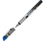 Гелевая ручка Pensan Nano Gel 6020/12BLUE корпус серебристый, d 0.7 мм, чернила синие, линия 0.5 мм, игловидная, 12 шт 1481772 1