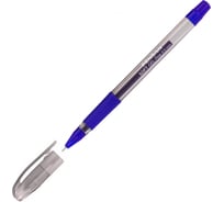 Гелевая ручка Pensan Soft Gel Fine 2420/12BLUE корпус прозрачный, d 0.5 мм, чернила синие, линия 0.4 мм, игловидная 1481736