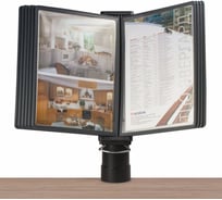 Настольная демосистема BRAUBERG на 10 панелей, со струбциной, с 10 серыми панелями А4 231239