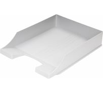 Горизонтальный лоток для бумаг BRAUBERG CONTRACT, А4 340х254х66,5 мм, серый 230880