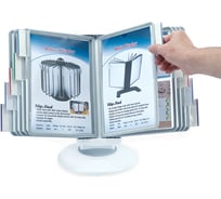 Настольная демосистема BRAUBERG 210х148 мм, А5, с 10 панелями, вращающаяся 235338