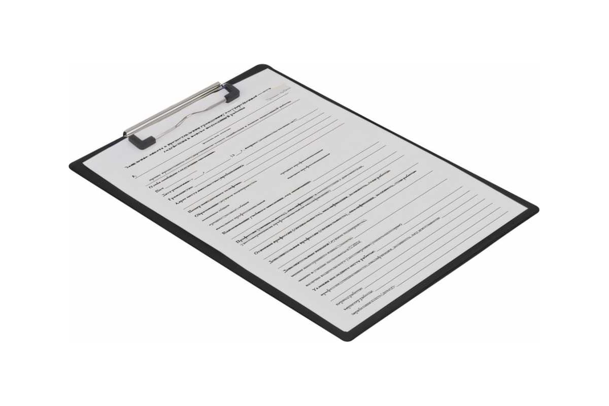 Доска-планшет BRAUBERG NUMBER ONE с прижимом, А4, 228х318 мм, картон ...