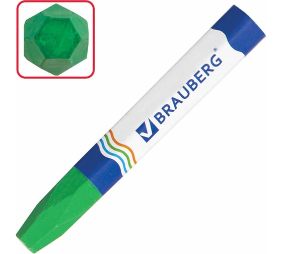 Утолщенные восковые мелки BRAUBERG ПИФАГОР 6 цветов, на масляной основе, яркие цвета 222969
