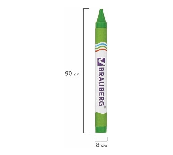 Восковые карандаши BRAUBERG ПИФАГОР 18 цветов 222963