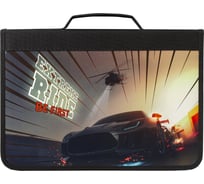 Папка для труда BRAUBERG Extreme Ride А4, с ручкой, 1 отделение, органайзер, молния вокруг 270345