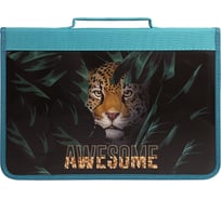 Папка для труда BRAUBERG Awesome А4, с ручкой, 1 отделение, органайзер, молния вокруг 270346