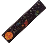 Линейка BRAUBERG 3D 20 см, эффект с движением, солнечная система, европодвес 210567