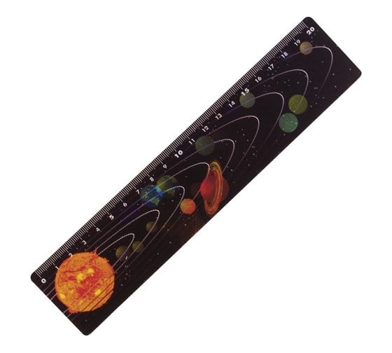 Линейка BRAUBERG 3D 20 см, эффект с движением, солнечная система, европодвес 210567 1