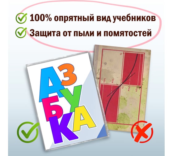 Обложки для учебника и тетради ПИФАГОР ПВХ А4, контурных карт комплект 5 шт, универсальные 225772