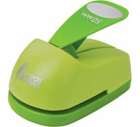 Фигурный дырокол ОСТРОВ СОКРОВИЩ Овал диаметр вырезной фигуры 50 мм 227171