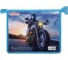 Папка для тетрадей ПИФАГОР Motorcycle А5, 1 отделение, пластик, молния сверху 270136 1