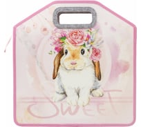 Папка ЮНЛАНДИЯ Sweet Bunny с ручками 1 отделение, 35x34x13 см, молния сверху 270349