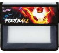 Папка для тетрадей ЮНЛАНДИЯ Fireball А5, 2 отделения, пластик, клапан на липучке 270144
