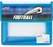 Папка для тетрадей ЮНЛАНДИЯ Play football А5, 2 отделения, пластик, клапан на липучке 270142