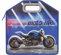 Папка ЮНЛАНДИЯ Motolife с ручками 1 отделение, 35x34x13 см, молния сверху 270351