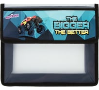 Папка для тетрадей ЮНЛАНДИЯ Monster-truck А5, 2 отделения, пластик, клапан на липучке 270143