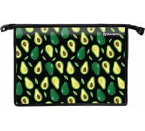 Папка для труда BRAUBERG Avocado А4, 2 отделения, молния сверху, органайзер 270152