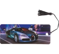 Закладка для книг BRAUBERG Автомобиль мечты 3D объемная, с линейкой, с декоративным шнурком 128101