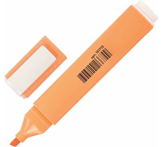 Текстовыделитель ЮНЛАНДИЯ COLORSTAR PASTEL, персиковый, линия 1-4 мм 151715