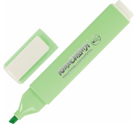 Текстовыделитель ЮНЛАНДИЯ COLORSTAR PASTEL, мята, линия 1-4 мм 151711