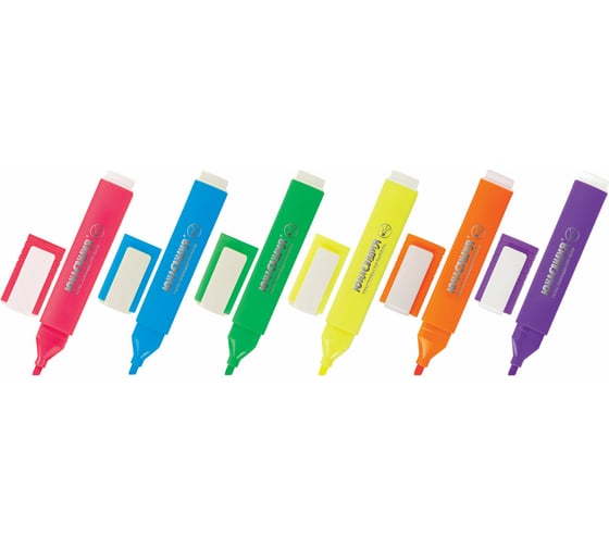 Набор текстовыделителей ЮНЛАНДИЯ COLORSTAR 6 шт, ассорти, линия 1-4 мм 151709