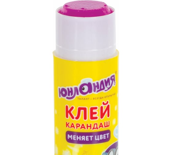 Клей-карандаш ЮНЛАНДИЯ ЮНЛАНДИК И ХАМЕЛЕОН 15 г, обесцвечивающийся после высыхания 227614
