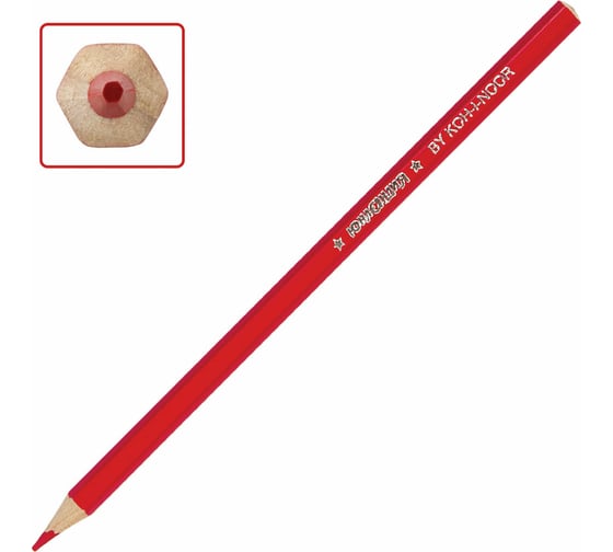 Цветные карандаши ЮНЛАНДИЯ Домики KOH-I-NOOR EXCLUSIVE 6 цветов 3551006045KS 181552
