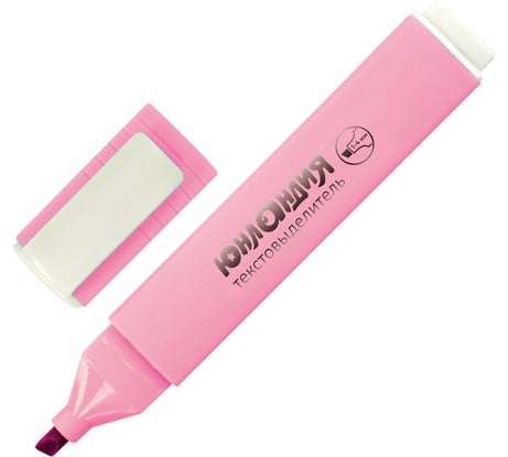 Текстовыделитель ЮНЛАНДИЯ COLORSTAR PASTEL, пастельный розовый, линия 1-4 мм 151712