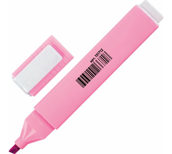Текстовыделитель ЮНЛАНДИЯ COLORSTAR PASTEL, пастельный розовый, линия 1-4 мм 151712