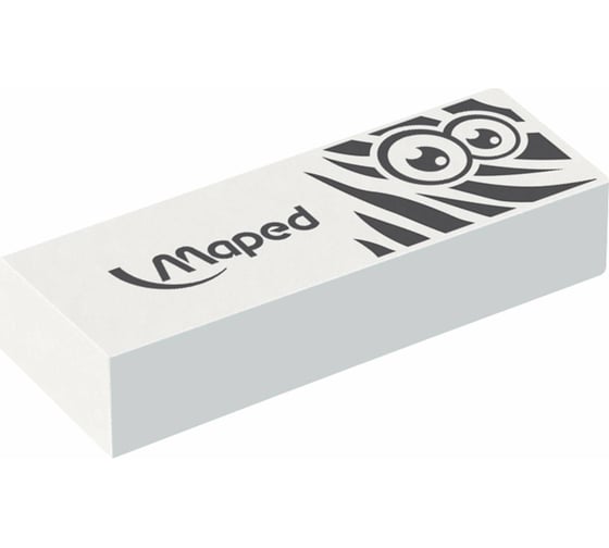 Ластик MAPED большой Pulse Technic, 61х21х12 мм, белый, прямоугольный 228772 1