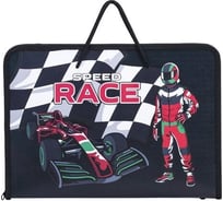 Папка для труда Пифагор Race на молнии, с ручками, А4, 1 отделение, пластик, органайзер 270880