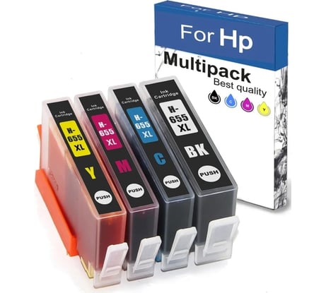 Струйные картриджи РЕВКОЛ HP 655 XL комплект 4 картриджа 6566