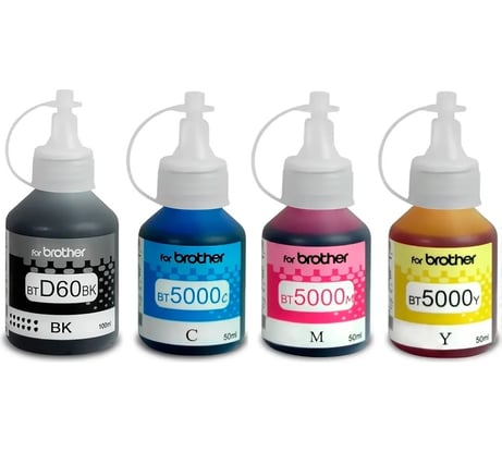 Чернила для принтера Brother РЕВКОЛ BT комплект 4 цвета, оригинальная упаковка 6472