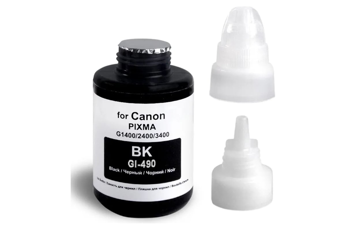Чернила для Canon РЕВКОЛ Canon Dye серии GI-490 комплект 4 цвета 6427 ...