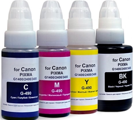 Чернила для Canon РЕВКОЛ Canon Dye серии GI-490 комплект 4 цвета 6427