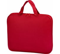 Папка Staff EVERYDAY на молнии с ручками, А4, полиэстер, красная 270730