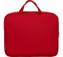 Папка Staff EVERYDAY на молнии с ручками, А4, ширина 80 мм, полиэстер, красная 270739