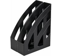 Вертикальный лоток для бумаг BRAUBERG комплект 2 шт, Modern, 245x75x320 мм, черный 238028