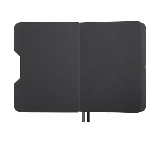 Блокнот BRAUBERG А5, 162x218мм, NOTE, под кожу, софт-тач, с резинкой, 80л, клетка, серый 113440
