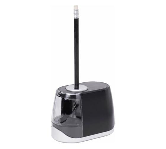 Электрическая точилка BRAUBERG ONE фреза с автостопом, 4 батарейки AA/USB (под адаптер) 270577