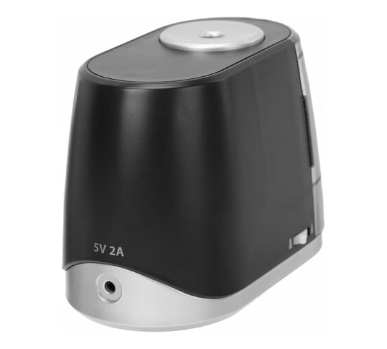 Электрическая точилка BRAUBERG ONE фреза с автостопом, 4 батарейки AA/USB (под адаптер) 270577