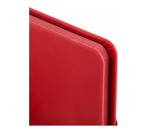 Блокнот BRAUBERG А5, 148x218мм, DUO, под кожу, с резинкой, 80л, клетка, красный/бирюзовый 113431