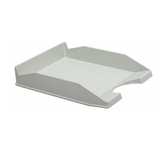 Горизонтальный лоток для бумаг BRAUBERG комплект 2 шт, Modern, 346x254x61 мм, серый 238025