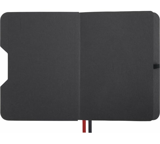 Блокнот BRAUBERG А5, 162x218мм, NOTE, под кожу, софт-тач, с резинкой, 80л, клетка, черный 113437